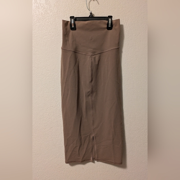 Lululemon Brown Midi Pencil Skirt for Casual Work - Picture 2 of 9